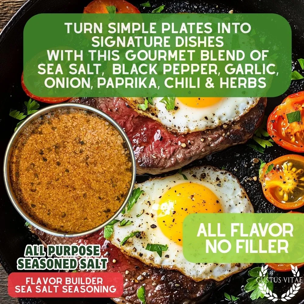 All Purpose Seasoned Salt | Flavor Builder Sea Salt Seasoning