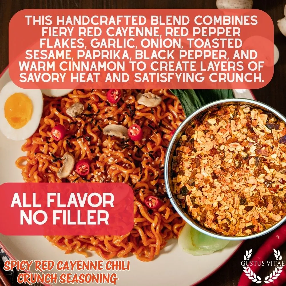 Spicy Red Cayenne Chili Crunch