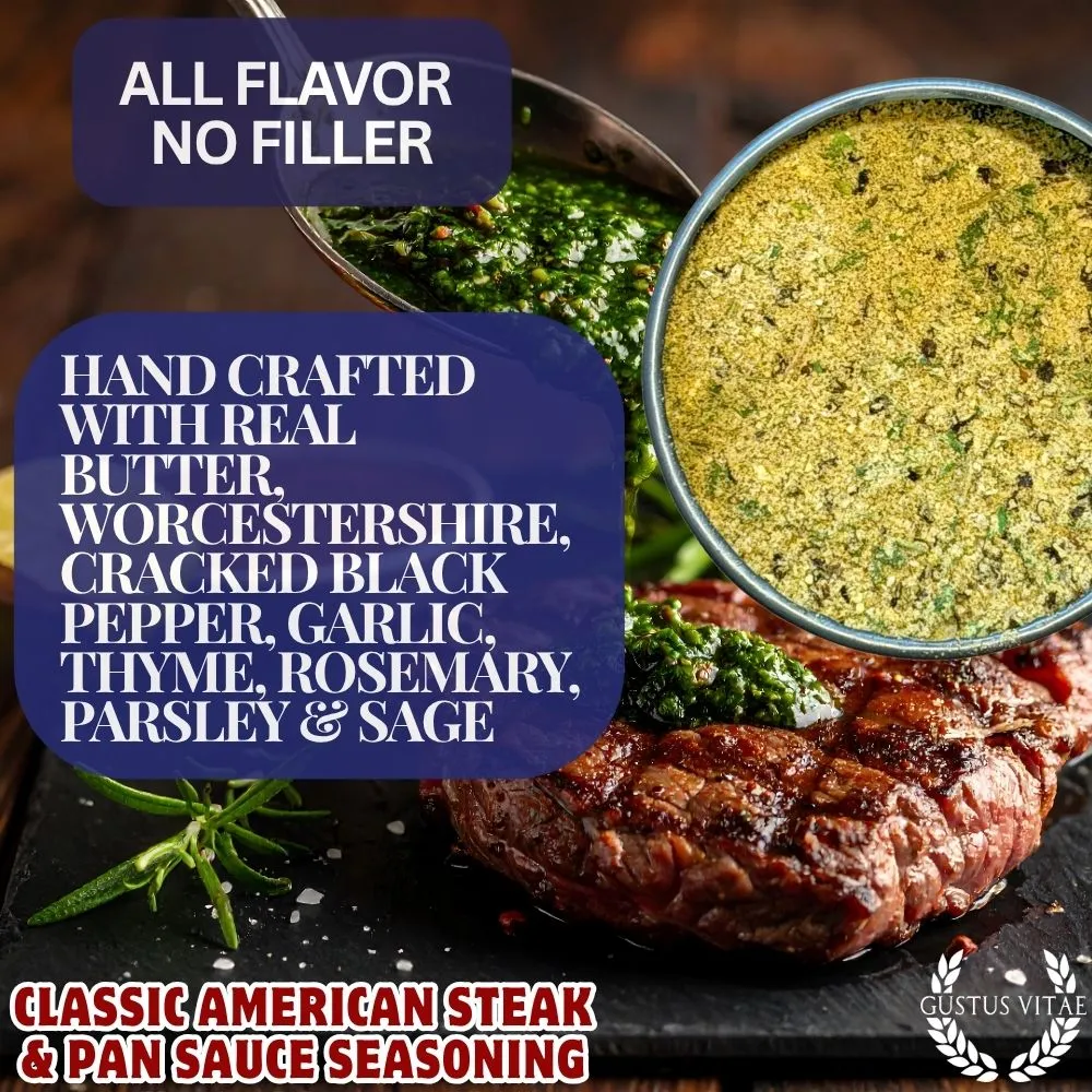 Classic American Steak & Pan Sauce Seasoning | Sauce Collection Seasonings
