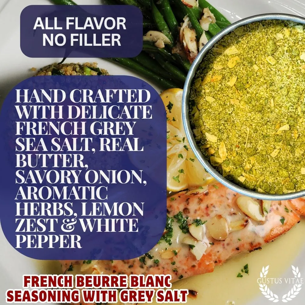 French Beurre Blanc Seasoning with Grey Salt | Sauce Collection Seasonings