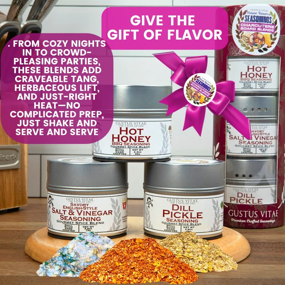 Charcuterie Board Blends: House Favorite Seasonings | Gift Pack Set of 3