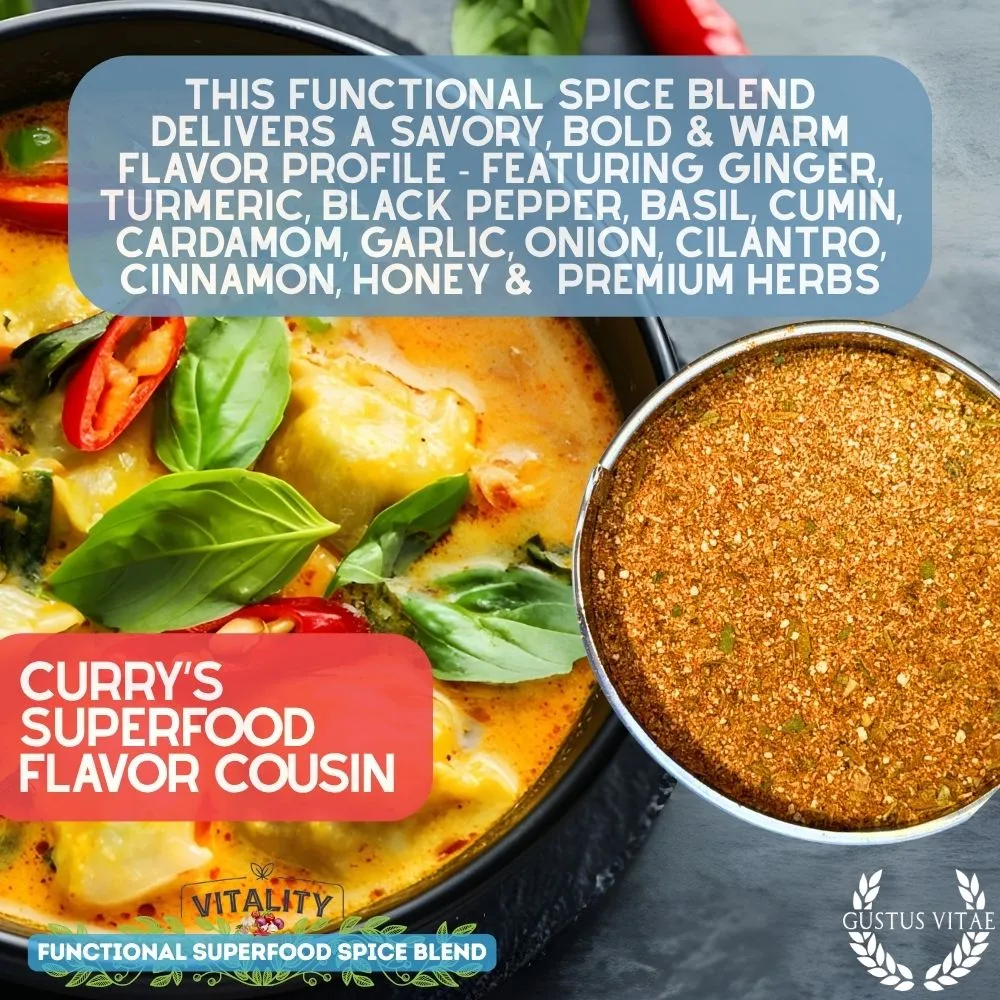 Spicy Immune Boost Superfood Seasoning | All Purpose Vitality Blend