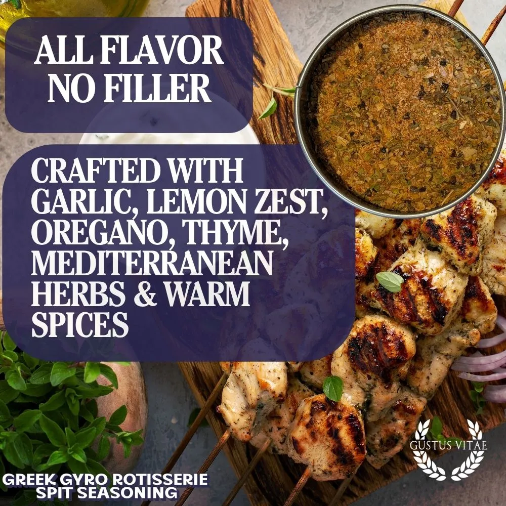 Greek Gyro Rotisserie Spit Seasoning | Bougie BBQ Rub