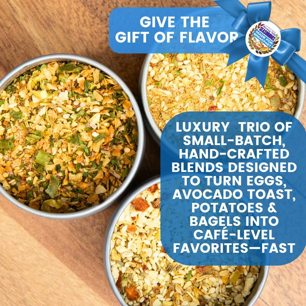 Made for Breakfast: The Morning Table Seasonings | Gift Pack Set of 3