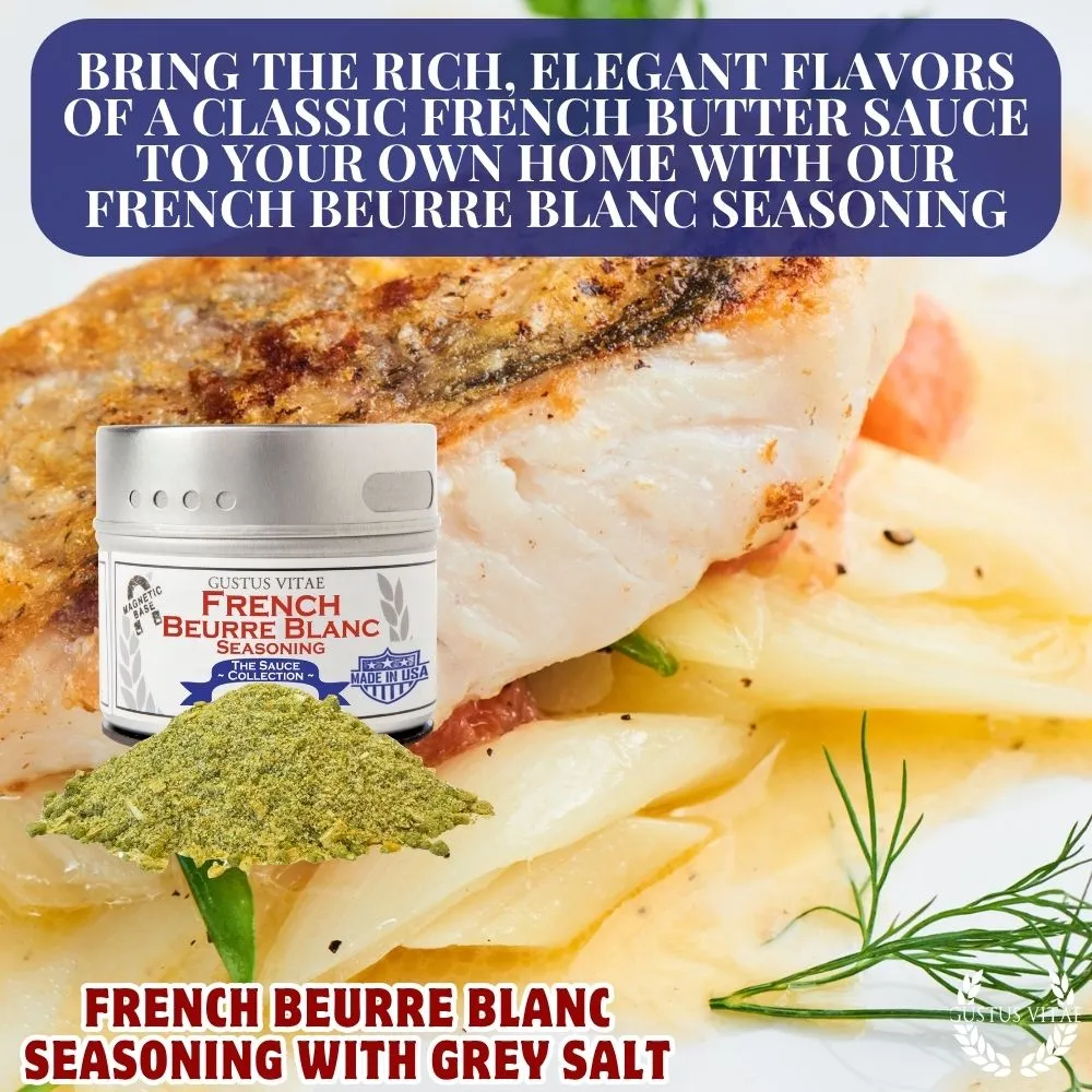 French Beurre Blanc Seasoning with Grey Salt | Sauce Collection Seasonings