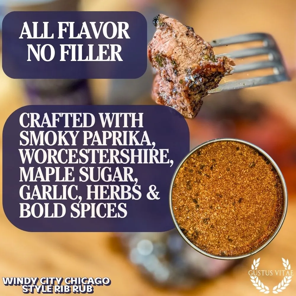 Windy City Chicago Style Rib Rub Seasoning | Bougie BBQ Rub