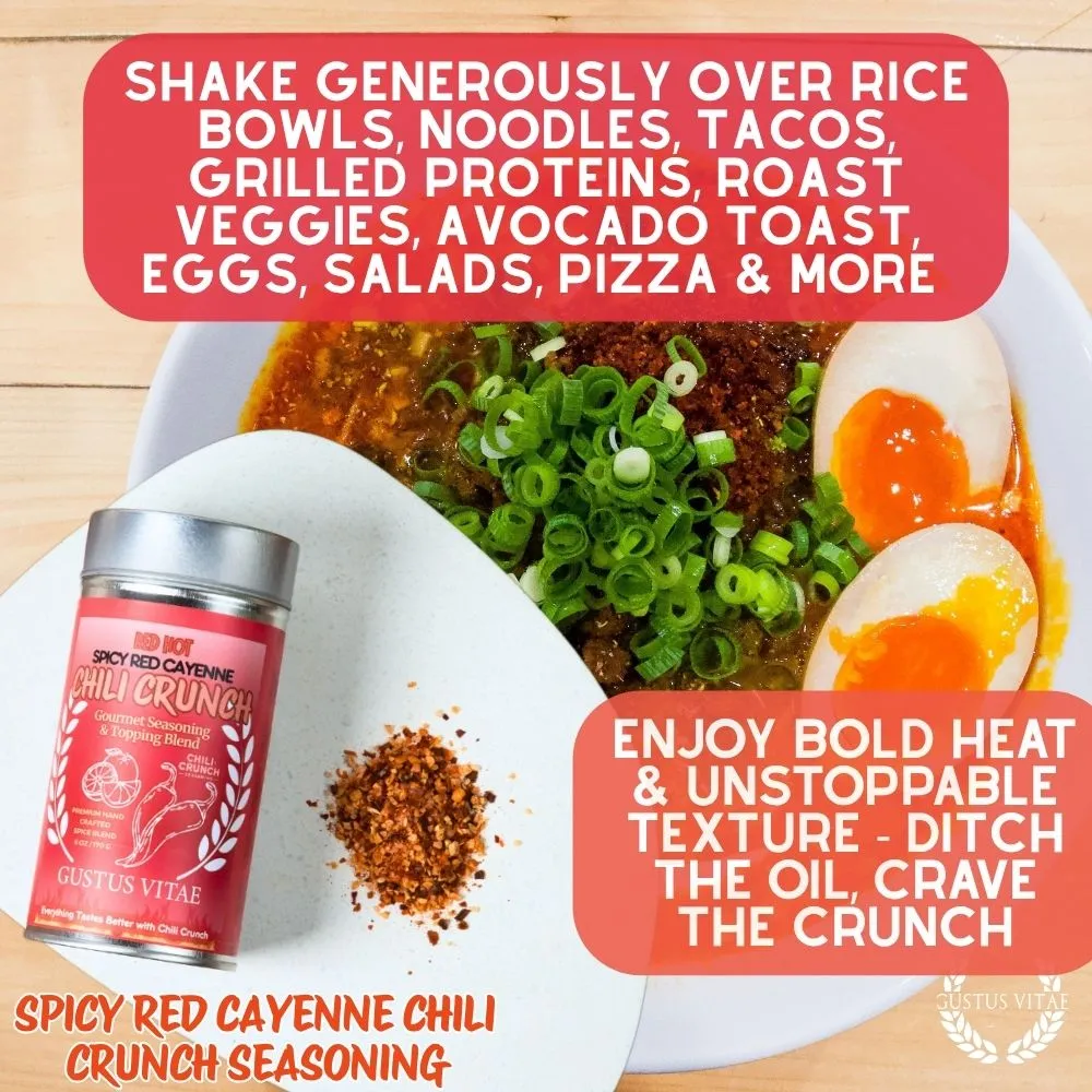 Spicy Red Cayenne Chili Crunch