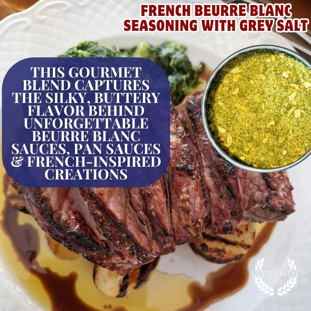 French Beurre Blanc Seasoning with Grey Salt | Sauce Collection Seasonings