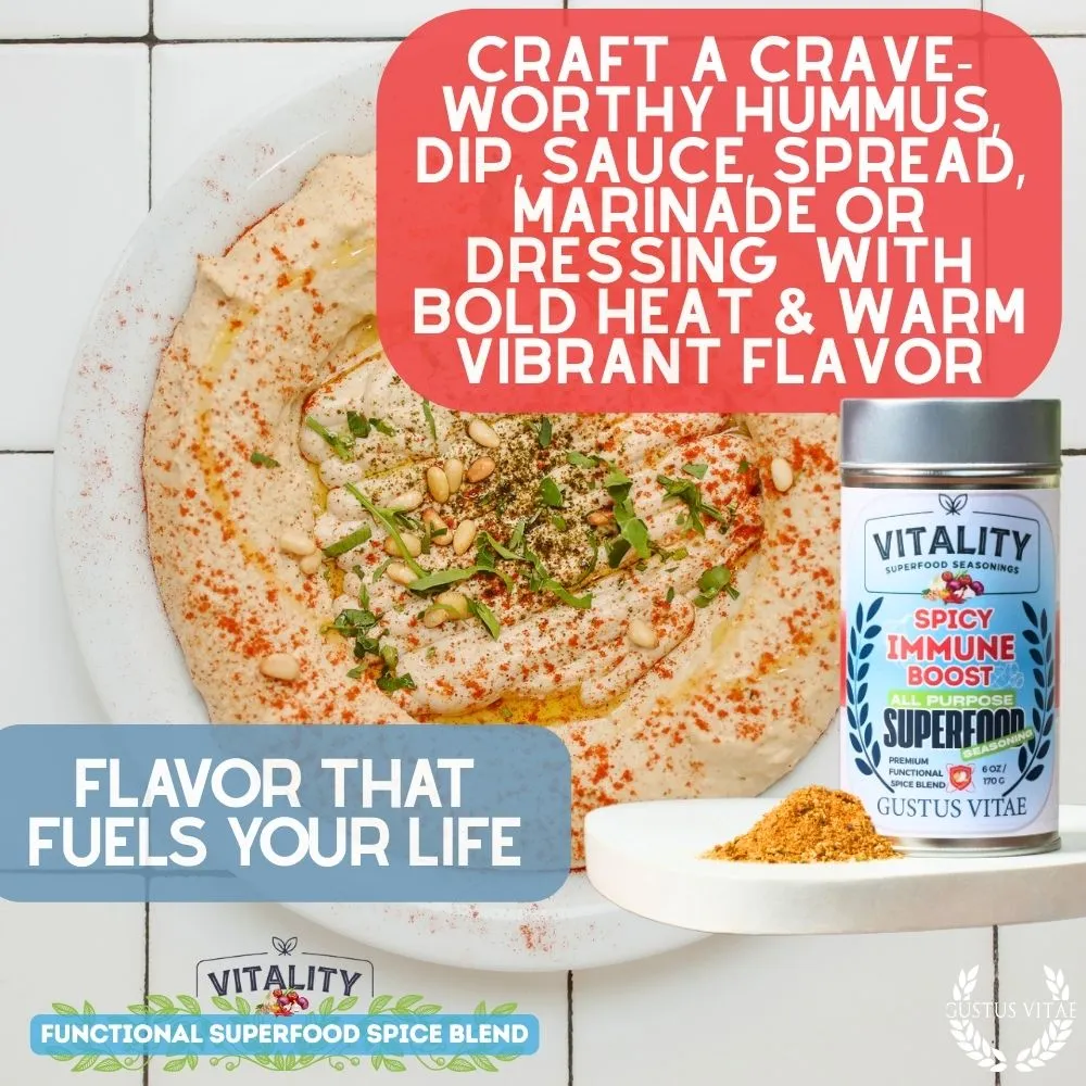 Spicy Immune Boost Superfood Seasoning | All Purpose Vitality Blend