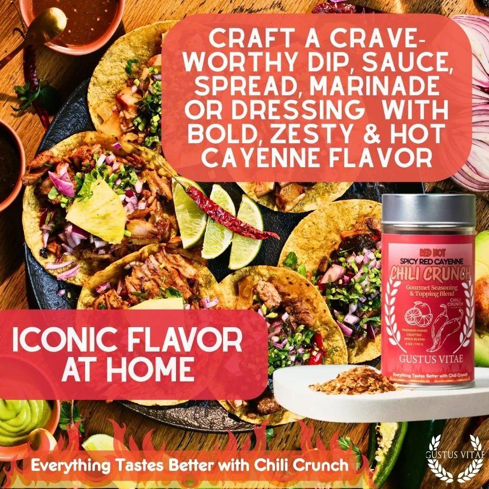 Spicy Red Cayenne Chili Crunch