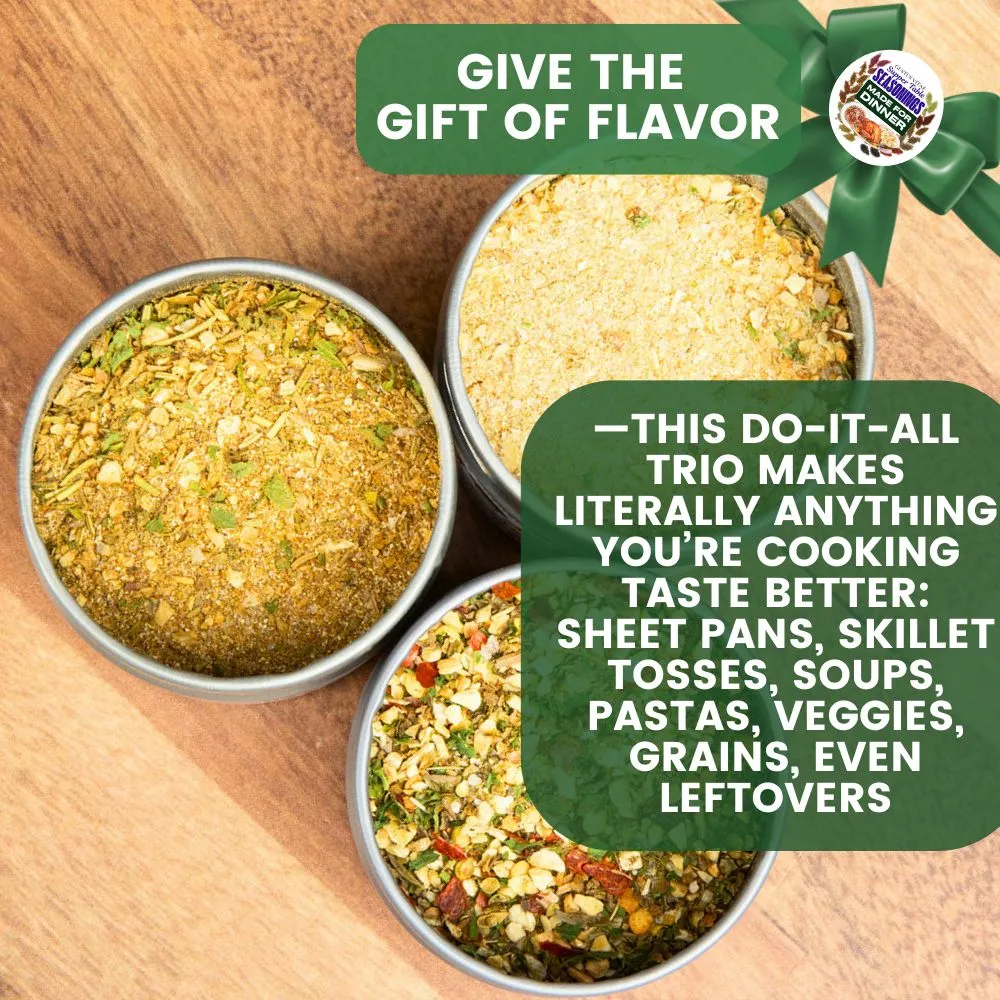 Made for Dinner: Supper Table Seasonings | Gift Pack Set of 3