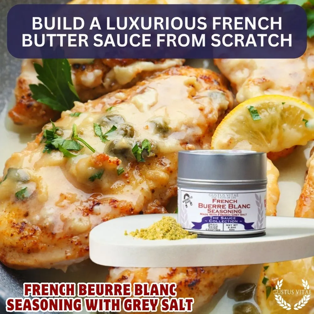 French Beurre Blanc Seasoning with Grey Salt | Sauce Collection Seasonings