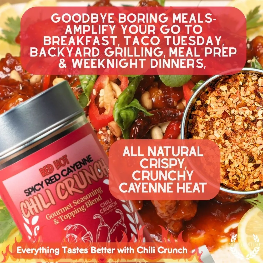 Spicy Red Cayenne Chili Crunch