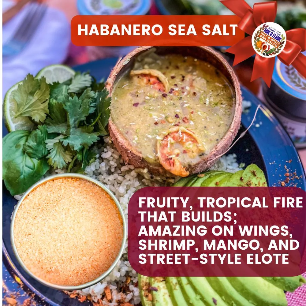 Hot & Spicy Sea Salts: Smoke, Heat, Fire & Flame | Gift Pack Set of 3