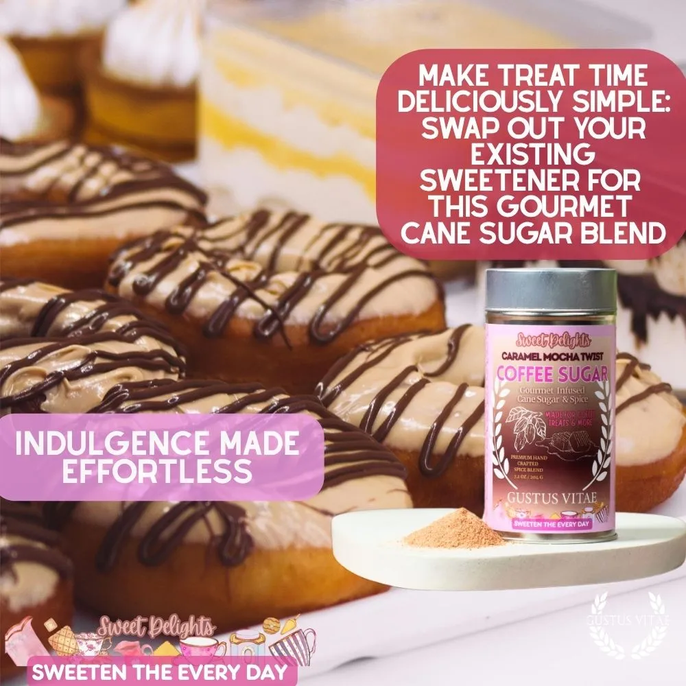 Caramel Mocha Twist Coffee Sugar | Sweet Delights Gourmet Sugar & Spice