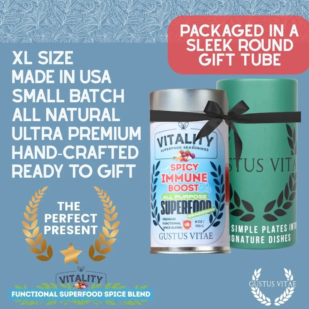 Spicy Immune Boost Superfood Seasoning | All Purpose Vitality Blend