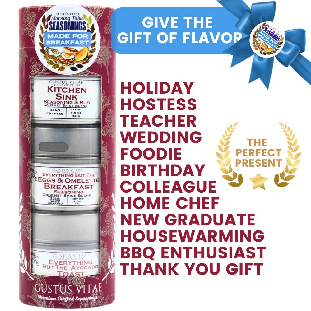 Made for Breakfast: The Morning Table Seasonings | Gift Pack Set of 3