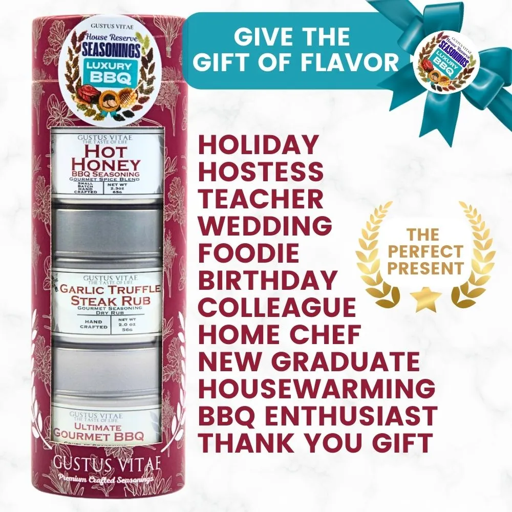Luxury BBQ House Reserve Seasonings | Gift Pack Set of 3