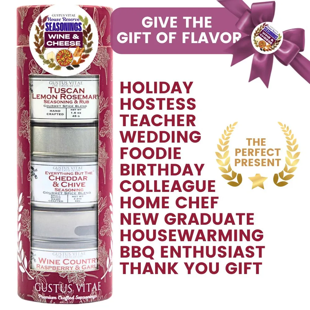 Wine & Cheese House Reserve Seasonings | Gift Pack Set of 3