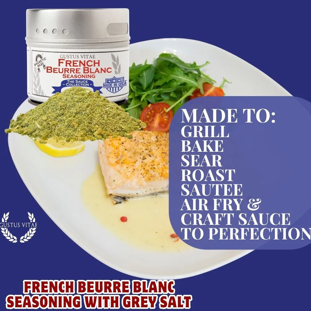 French Beurre Blanc Seasoning with Grey Salt | Sauce Collection Seasonings