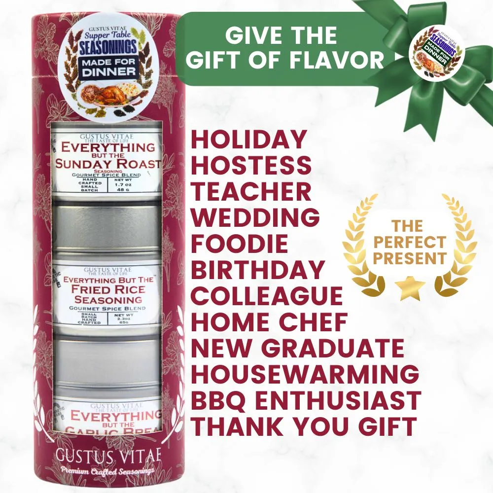 Made for Dinner: Supper Table Seasonings | Gift Pack Set of 3