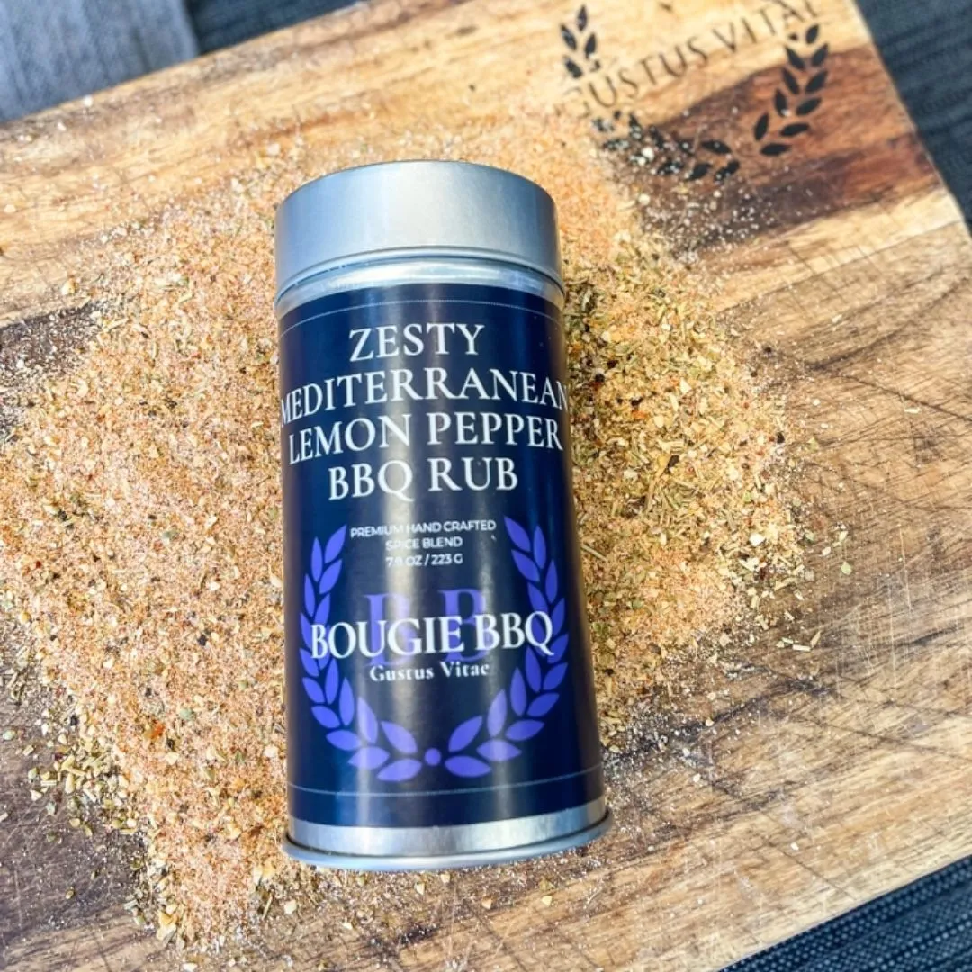Zesty Mediterranean Lemon Pepper BBQ Rub | Bougie BBQ