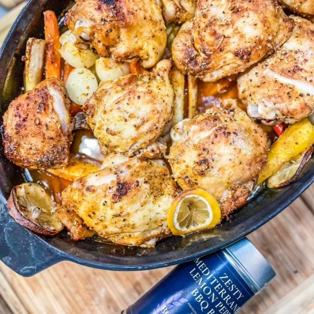 Zesty Mediterranean Lemon Pepper BBQ Rub | Bougie BBQ