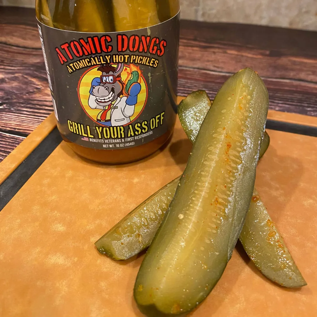 Atomic Dongs – Dill Pickle Habanero & Garlic Spears Bold 