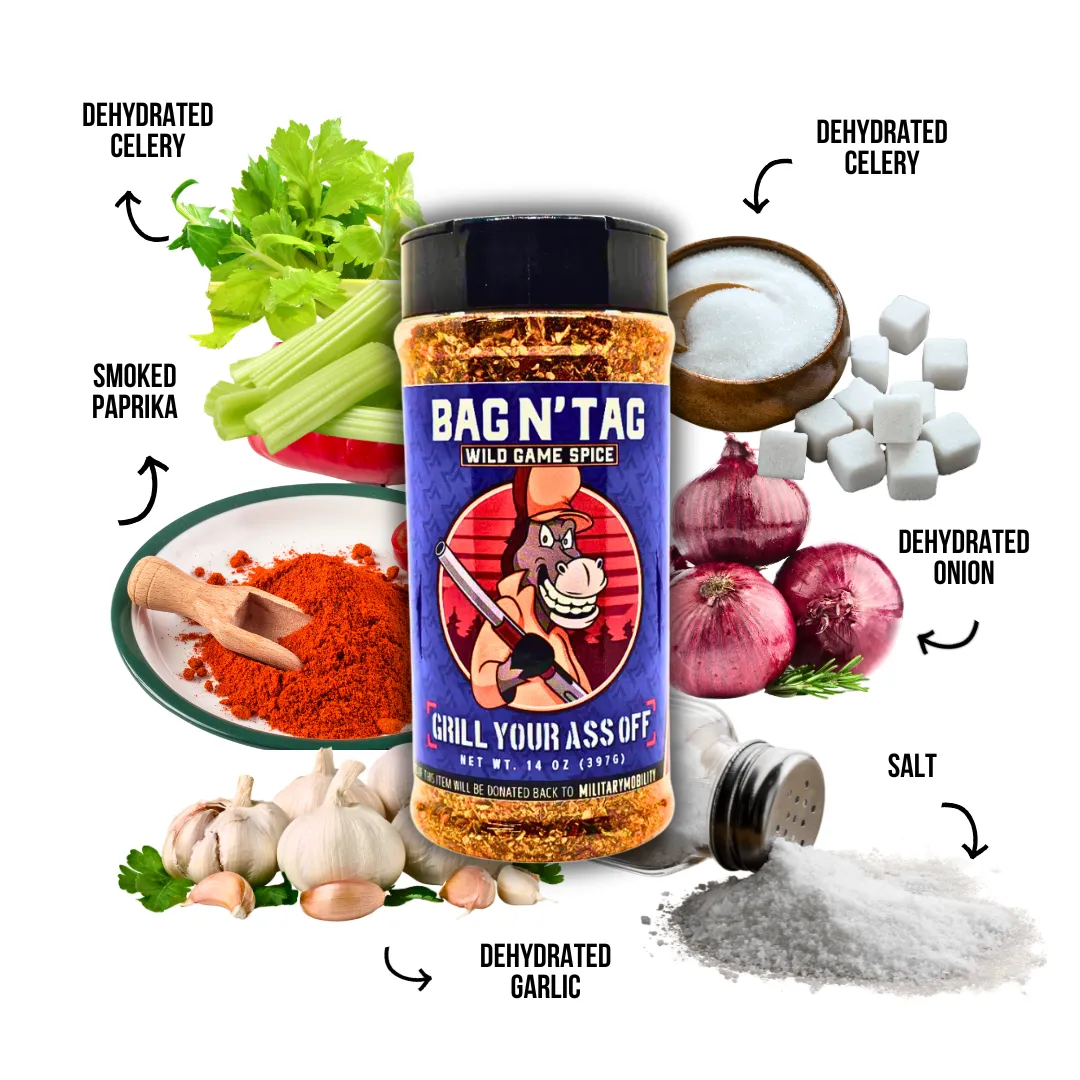 Bag N' Tag Wild Game Seasoning – Bold & Smoky Grill Blend 