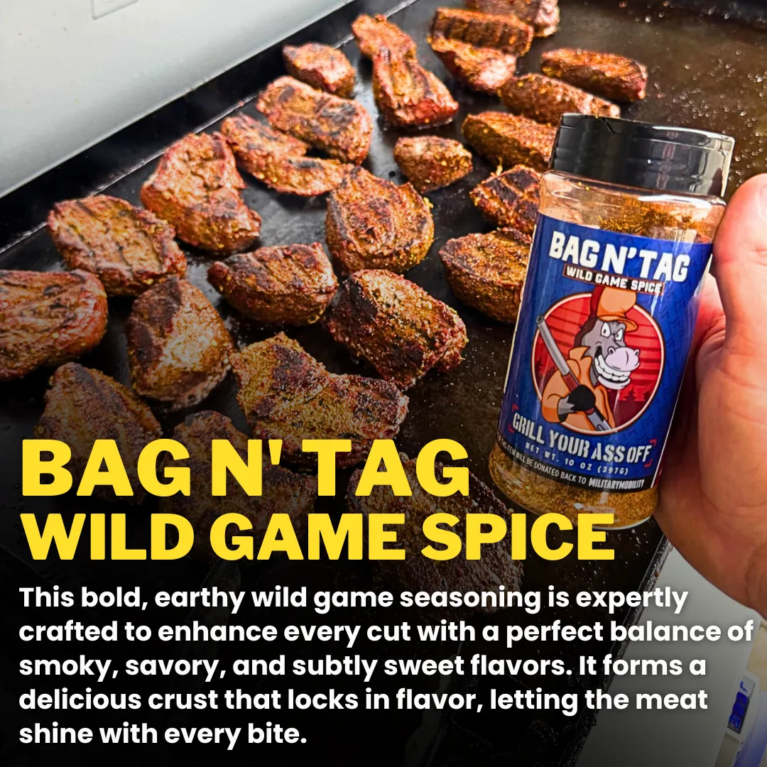 Bag N' Tag Wild Game Seasoning – Bold & Smoky Grill Blend 