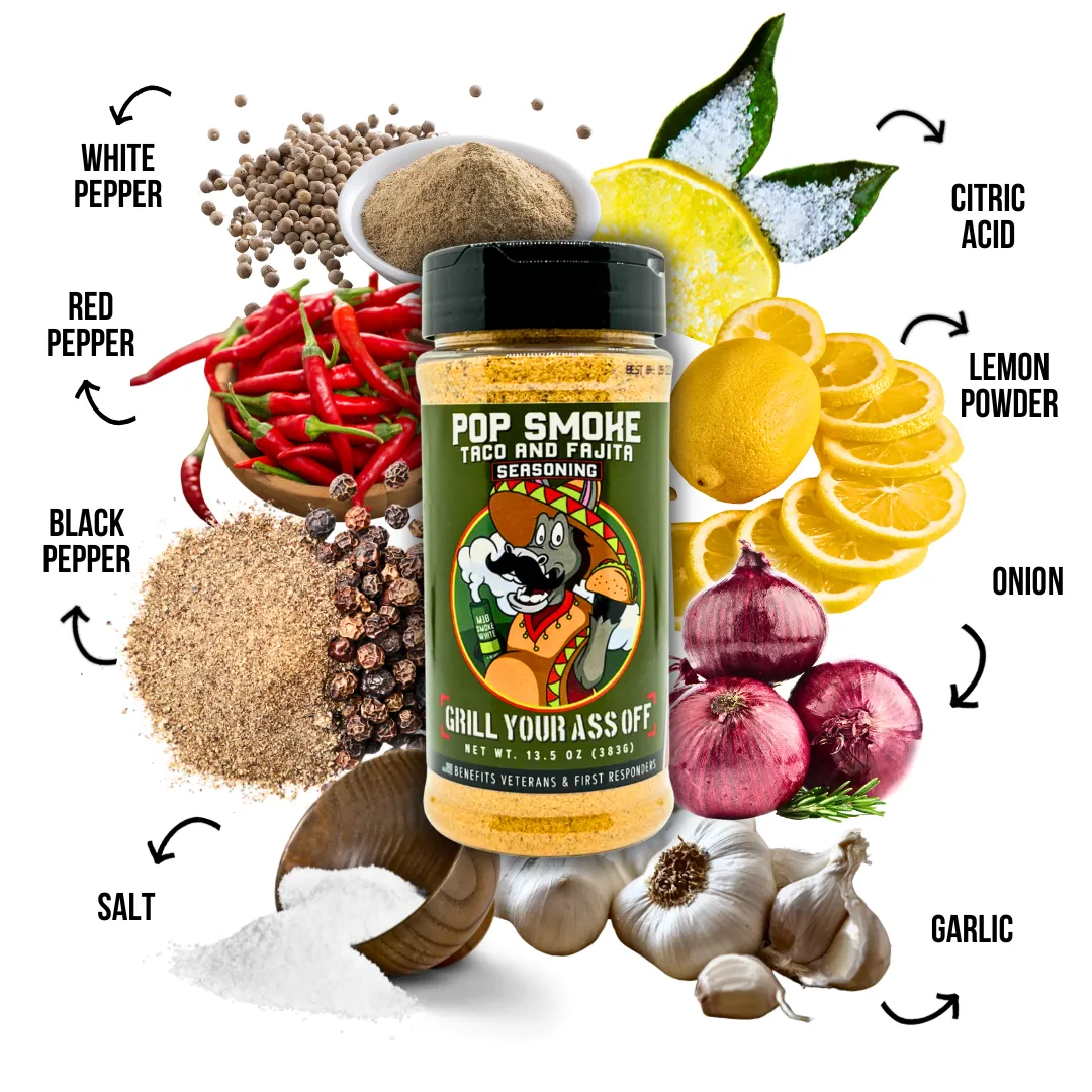 Pop Smoke Taco & Fajita Seasoning – Bold Tex-Mex Flavor 