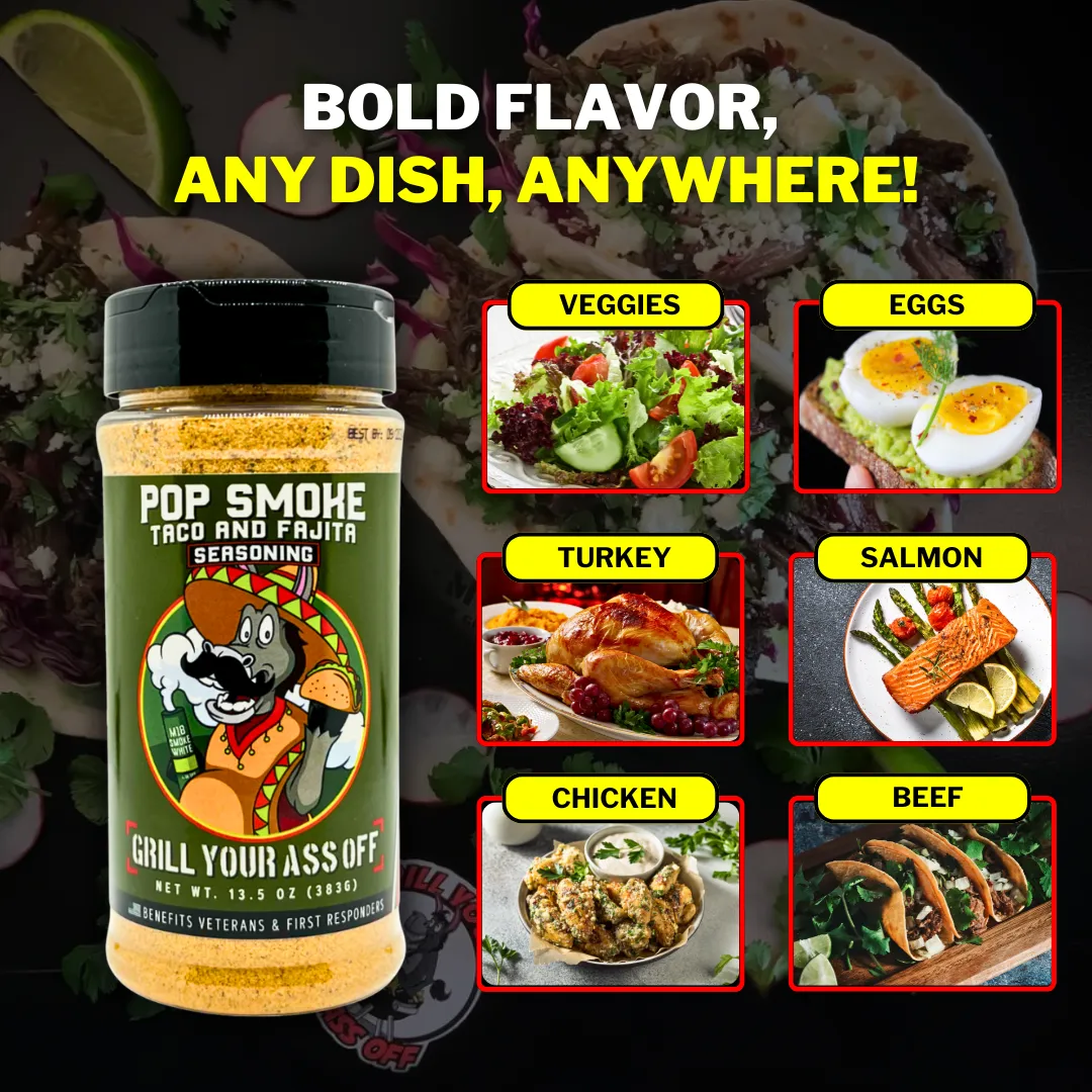 Pop Smoke Taco & Fajita Seasoning – Bold Tex-Mex Flavor 