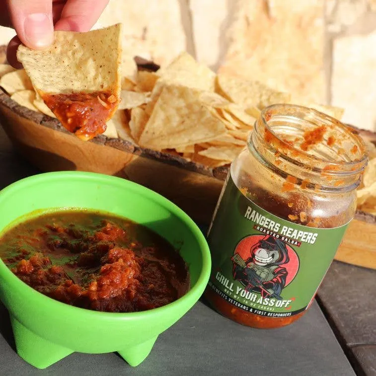Rangers Reapers Roasted Salsa - snack taco burrito peppers