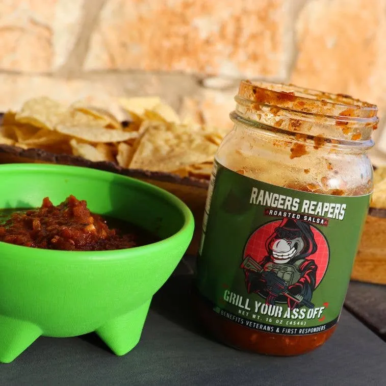 Rangers Reapers Roasted Salsa - snack taco burrito peppers