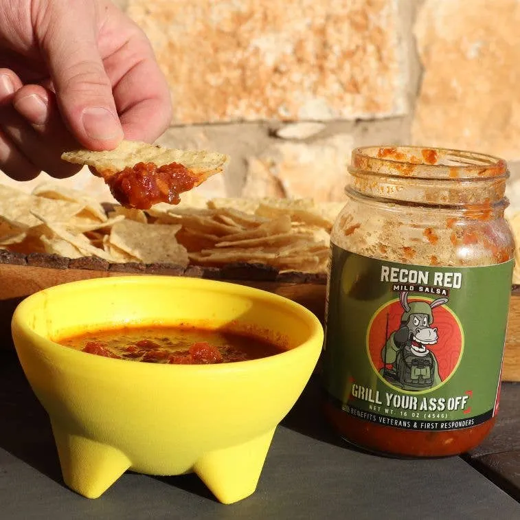 Recon Red Mild Salsa - fresh homemade gourmet spicy chips