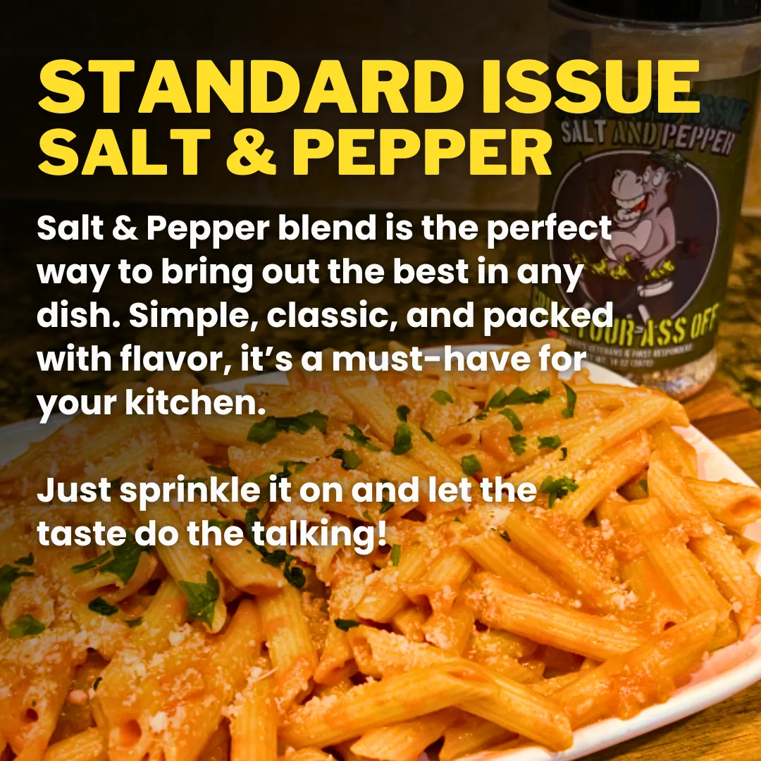 Standard Issue Salt & Pepper Seasoning - Spice Blend, BBQ