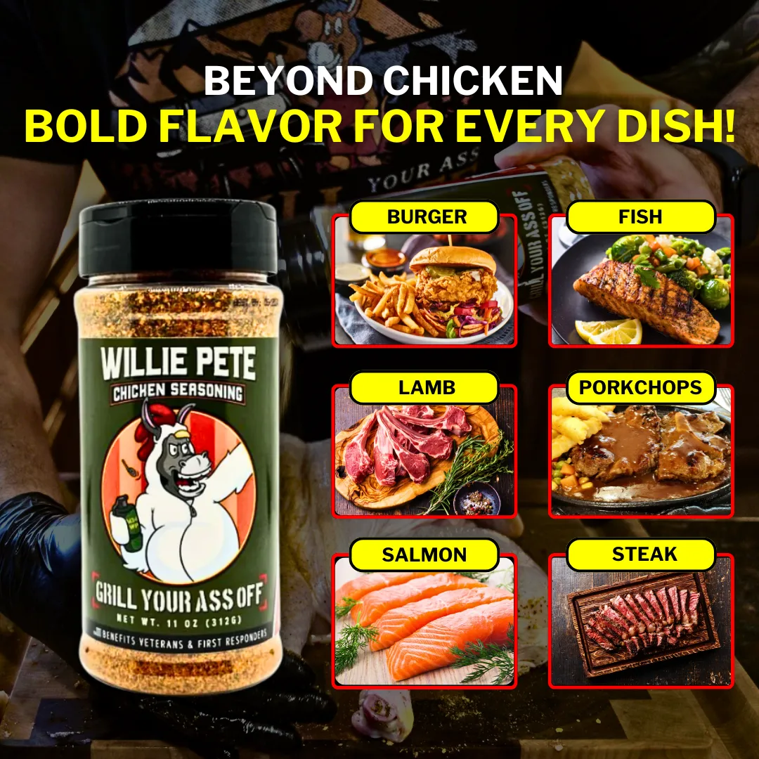 Willie Pete Chicken Seasoning - Poultry, Garlic, Pepper