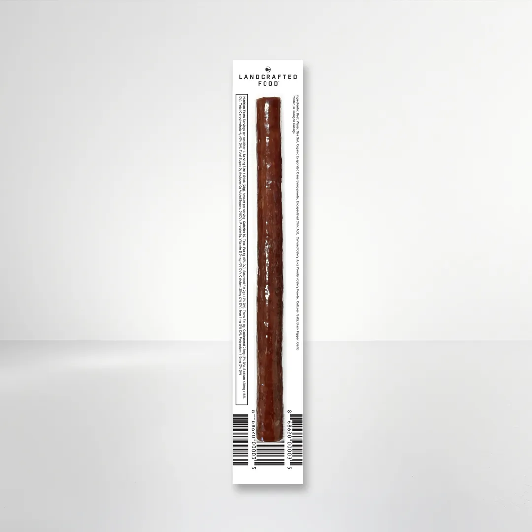 Landcrafted Food Beef Sticks - Savory Smoked - 20 Count