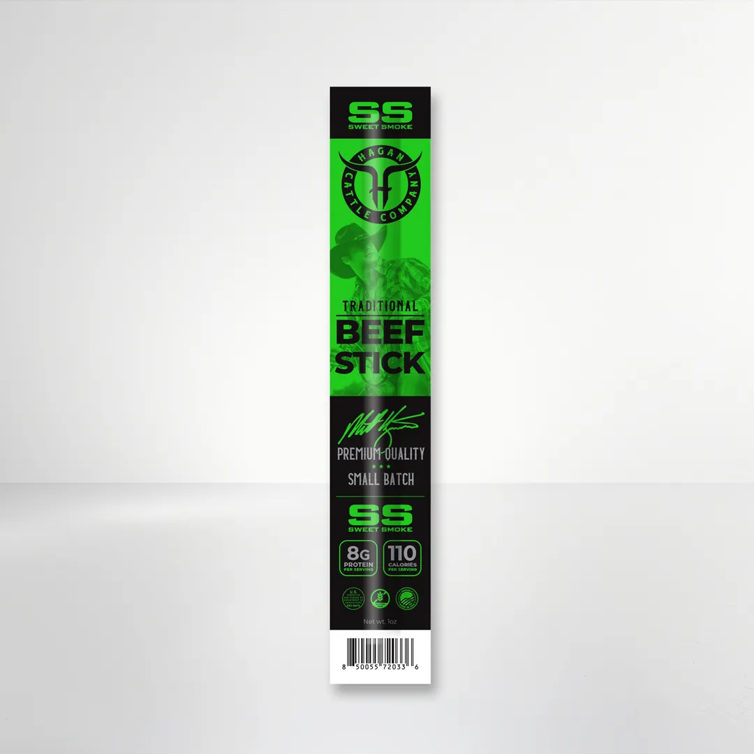Premium Beef Sticks - Sweet Smoke - 20 Count