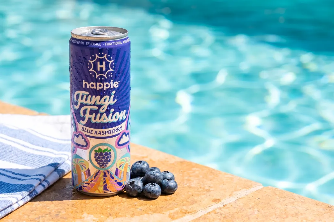 Happie Fungi Fusion Blue Raspberry Adaptogen Beverage