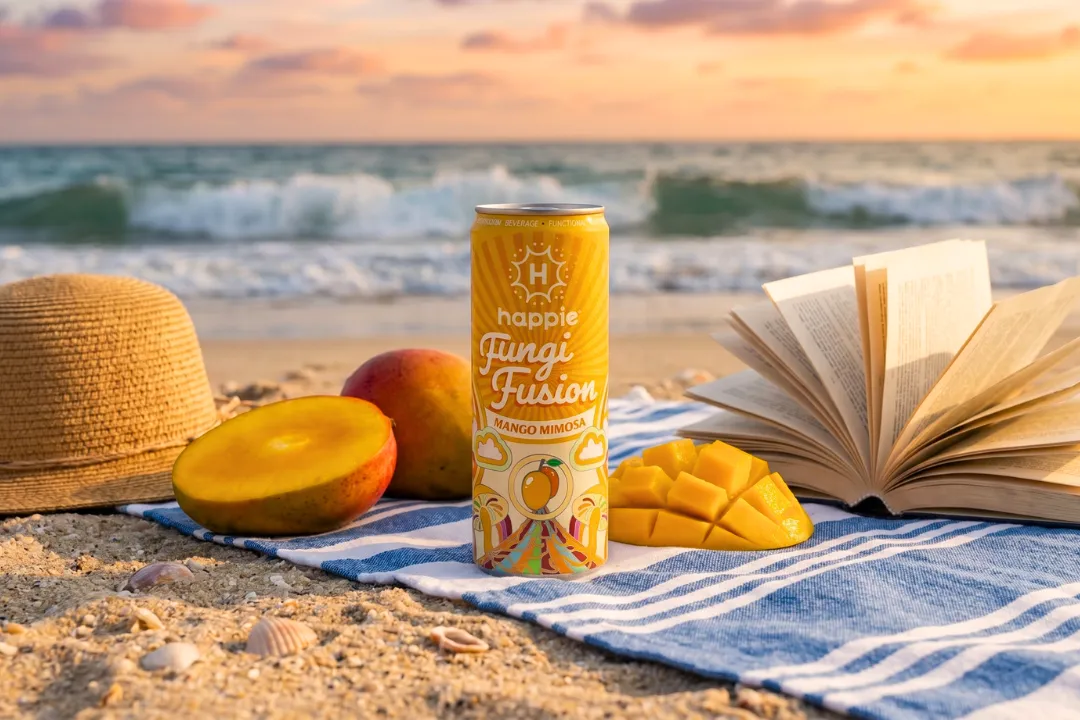 Happie Fungi Fusion Mango Mimosa Adaptogen Beverage