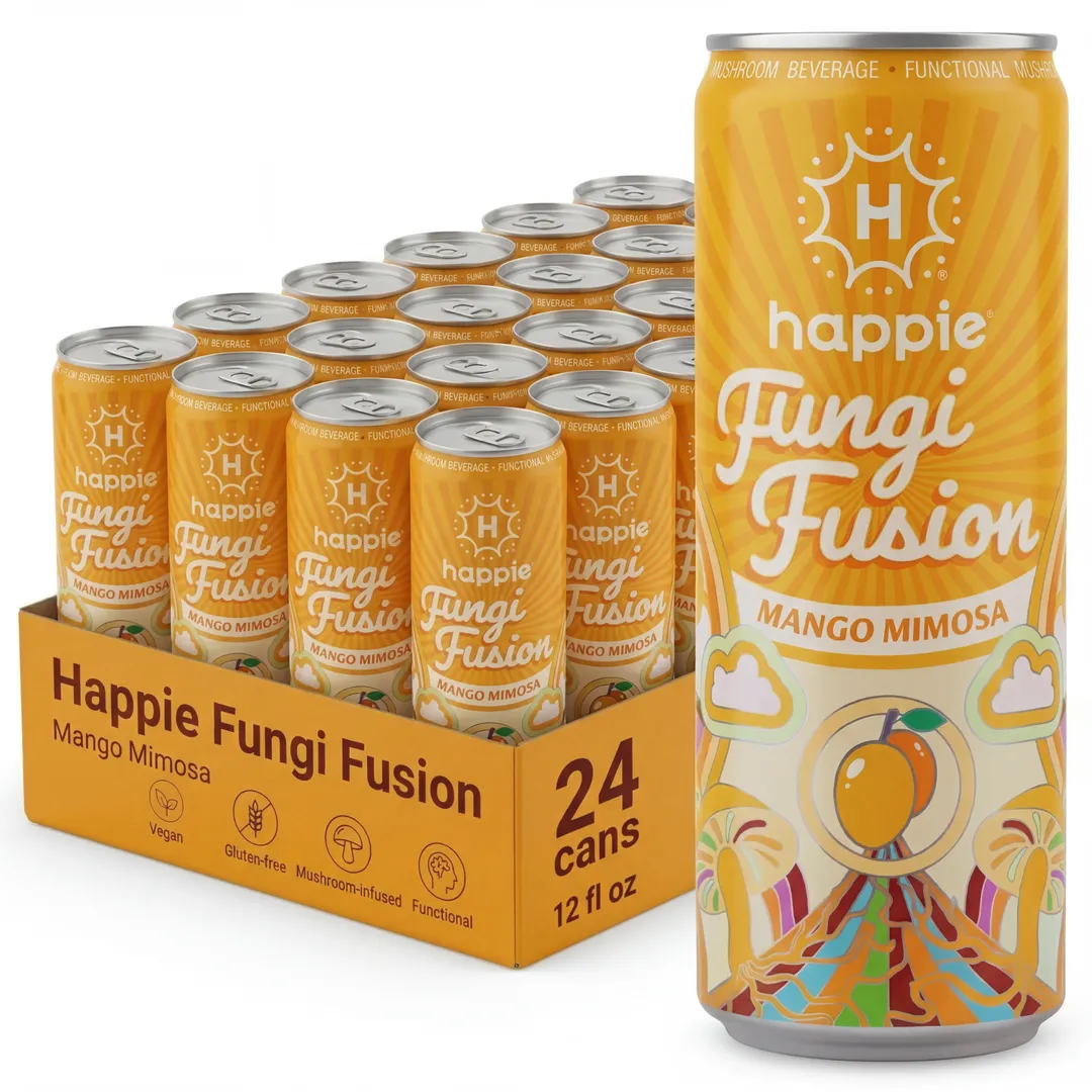 Happie Fungi Fusion Mango Mimosa Adaptogen Beverage