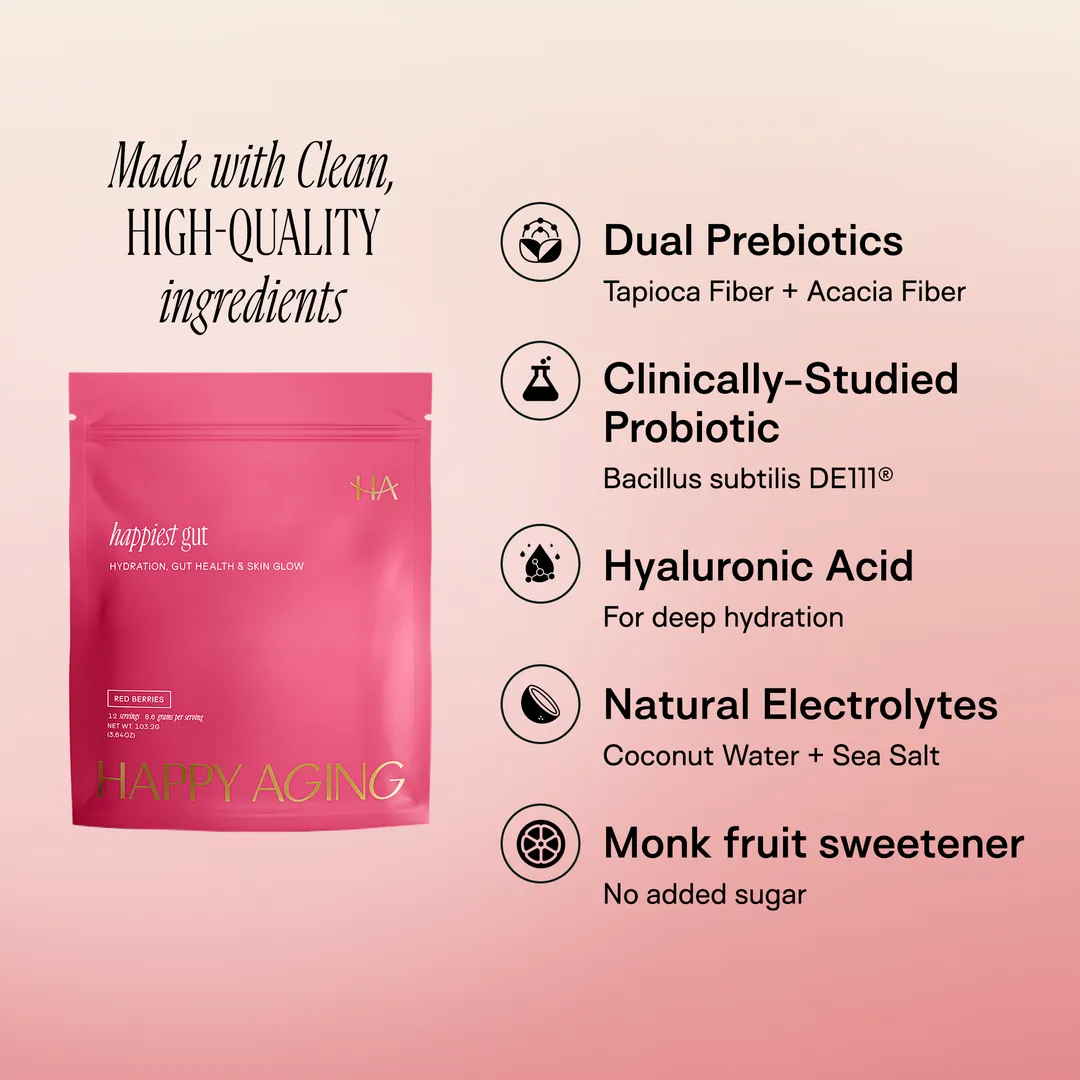Happiest Gut Electrolytes – Red Berries | Gut Health Hydration Sticks