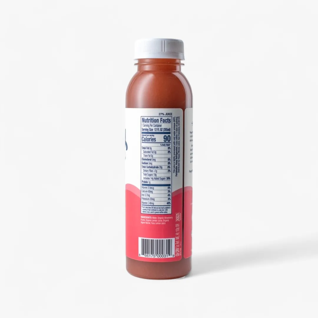 Strawberry Yuzu Lemonade - Organic Cold-Press Juice