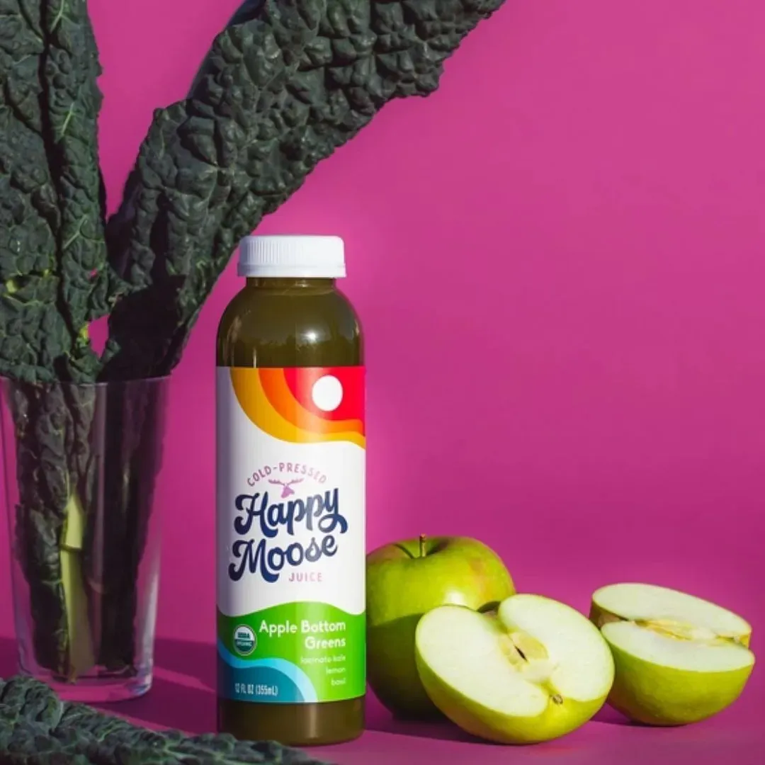 Apple Bottom Greens - Organic Cold-Press Juice - 350% Vit. K