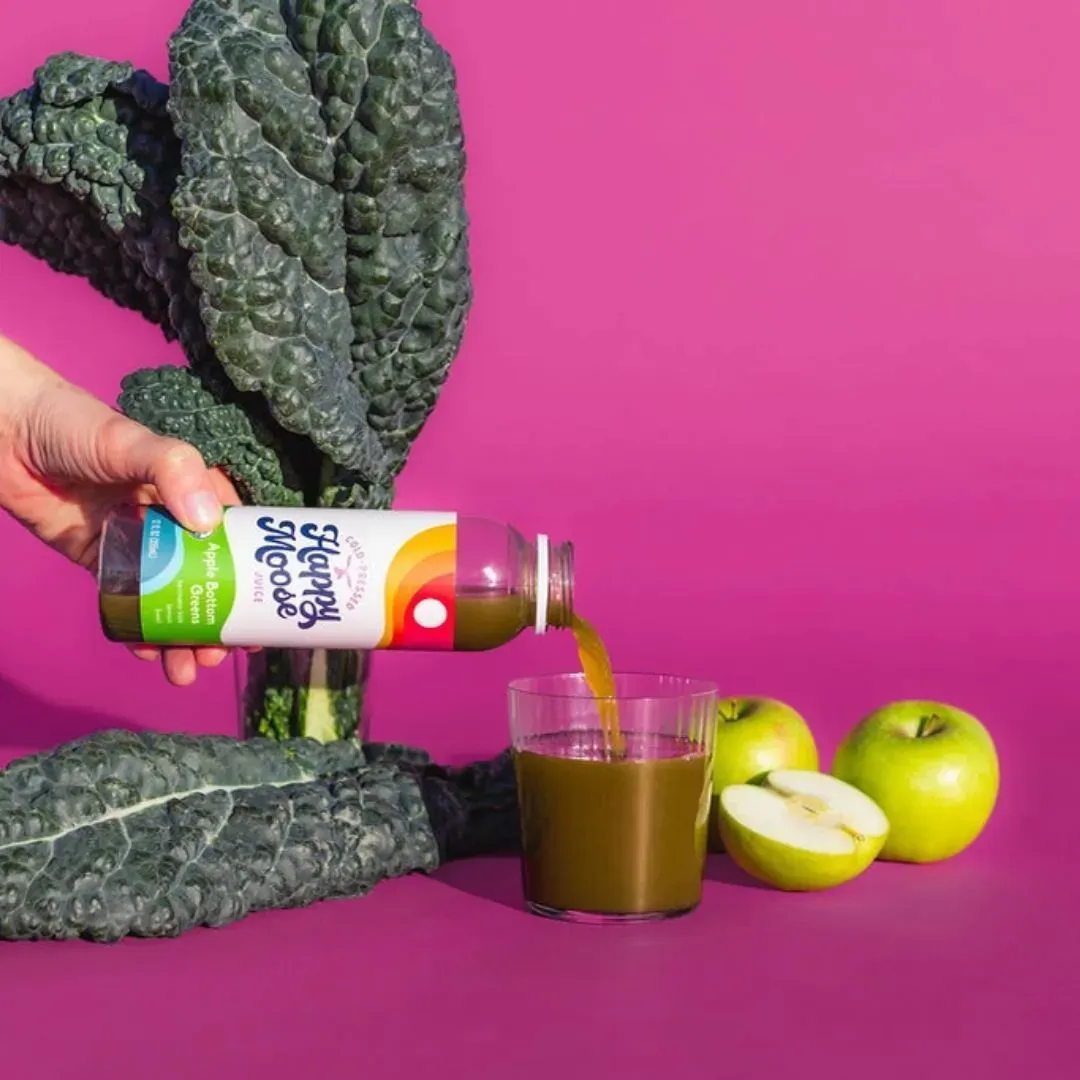 Apple Bottom Greens - Organic Cold-Press Juice - 350% Vit. K
