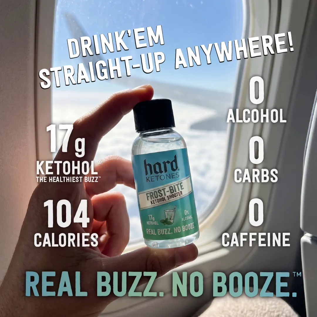 Frost-Bite Shooter | Real Buzz. No Booze. | 17g Ketohol | 12x2oz bottles