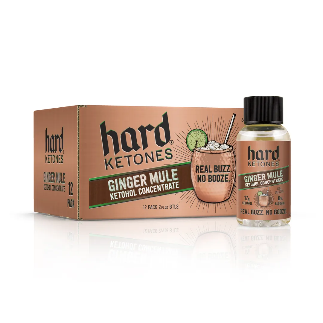 Ginger Mule Concentrate | Real Buzz. No Booze Mixer | 17g Ketohol | 12x2oz 17g Ketohol (Stevia)