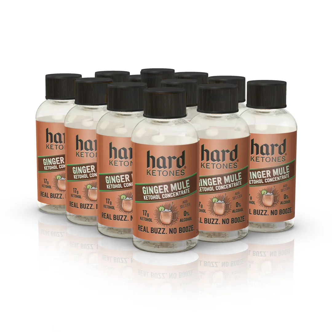 Ginger Mule Concentrate | Real Buzz. No Booze Mixer | 17g Ketohol | 12x2oz 17g Ketohol (Stevia)