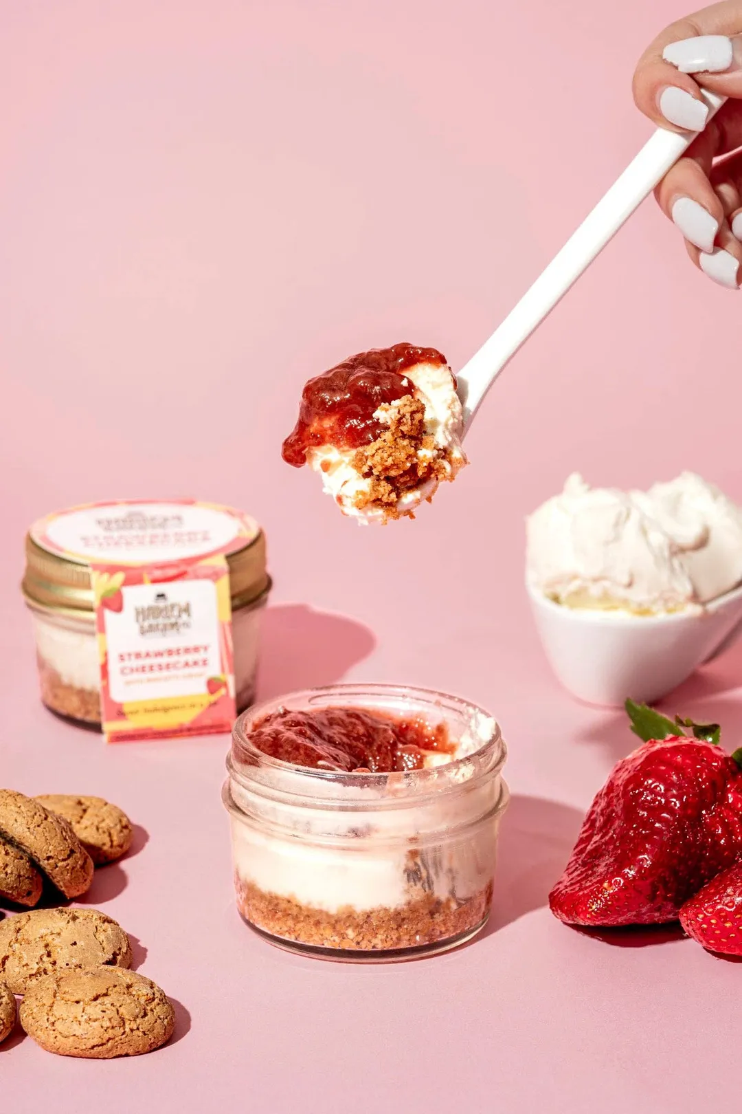 Strawberry Cheesecake with Biscotti Crust: 12 Pack Case